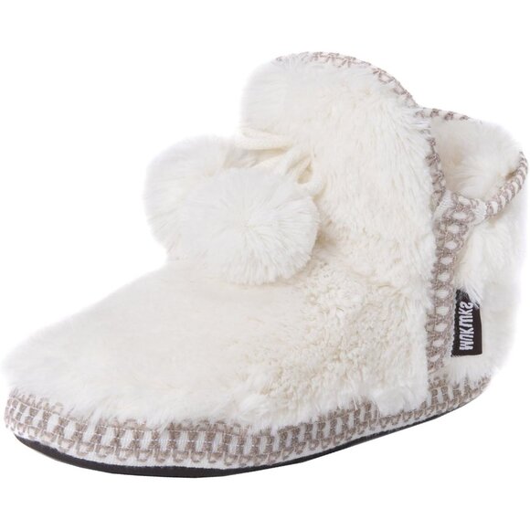 MUK LUKS Women's Erina Indoor Bootie -Slippers XSmall  Soft Faux Fur Warm Fuzzy - Picture 1 of 2